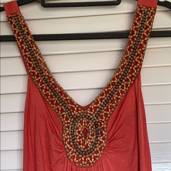 Peached beaded dress - Picture 2 of 3